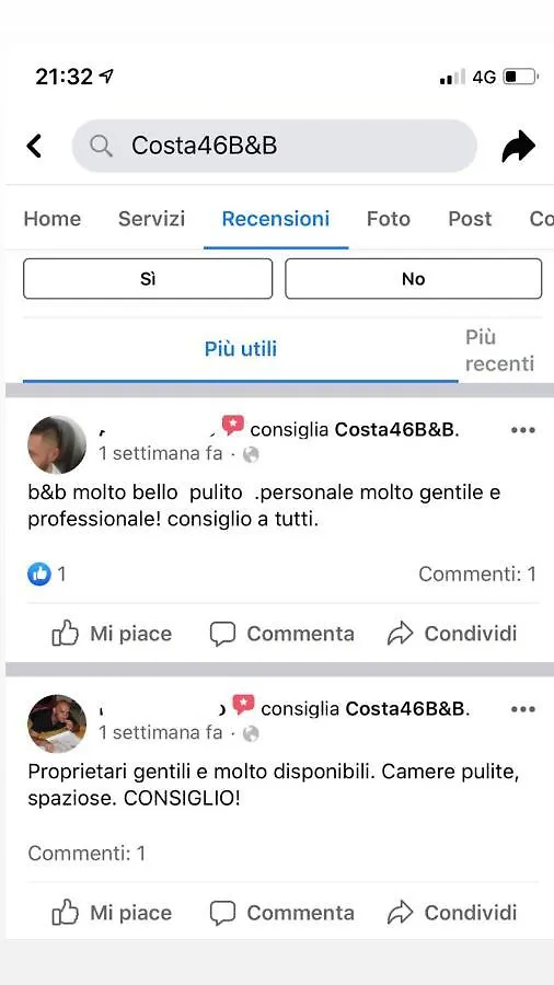Bed and Breakfast Costa46 à Naples 0*,  Italie